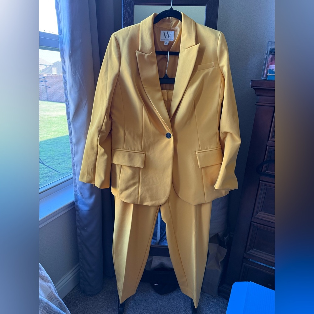 Worthington Mustard Yellow Pantsuit